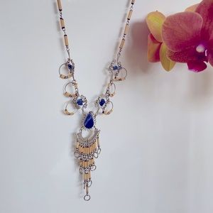 Argentan necklace with stone Lapis Lazulli